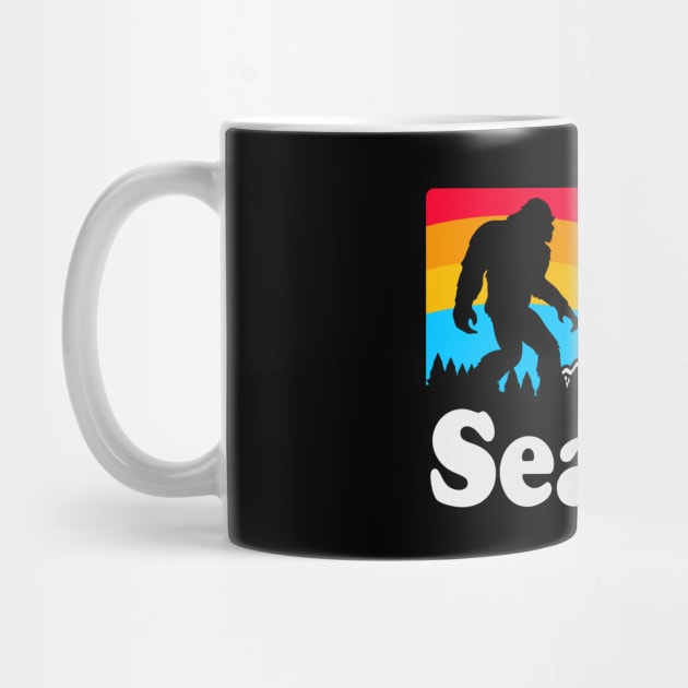 Bigfoot Sasquatch Retro Seattle Gifts by The WYLD Tribe